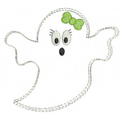 Stickdatei - Halloween Doodle Mrs. Spooky